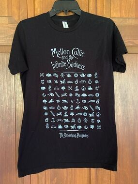 Smashing Pumpkins Mellon Collie Black Short Sleeve T-Shirt by Tultex